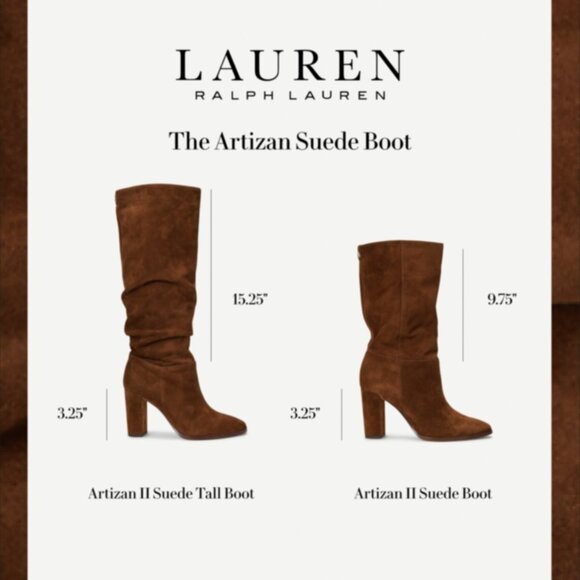 Lauren Ralph Lauren Women's Artizan Ii Mid-Shaft Boots - Tobacco - Picture 5 of 6